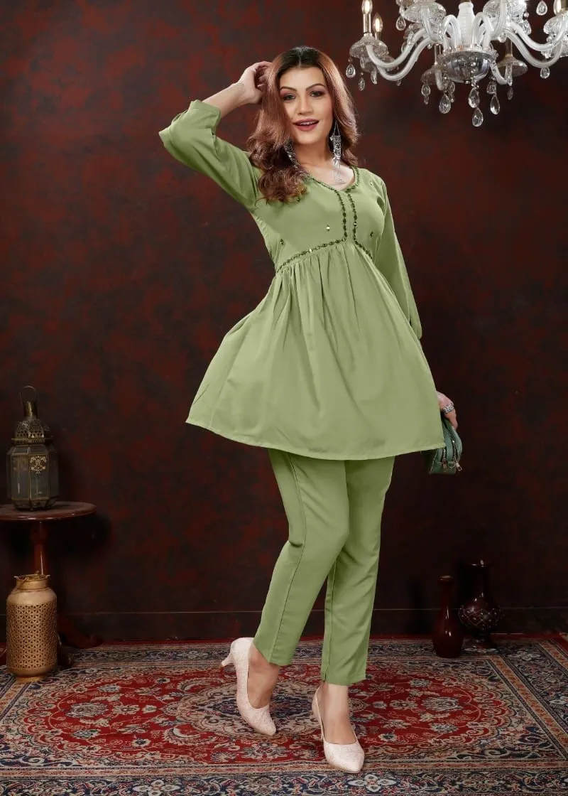Sage Green Maaza Cotton Co-ord set